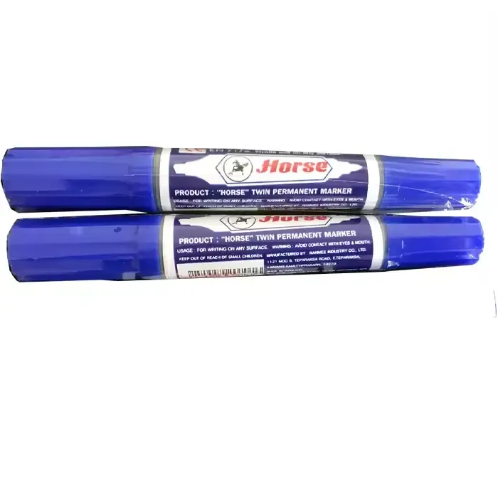 Horse Permanent Marker (Blue & Red) Double Tips.webp