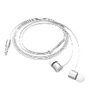 Hoco M63 Ancient Sound With Mic Earphone (Silver) 2.webp
