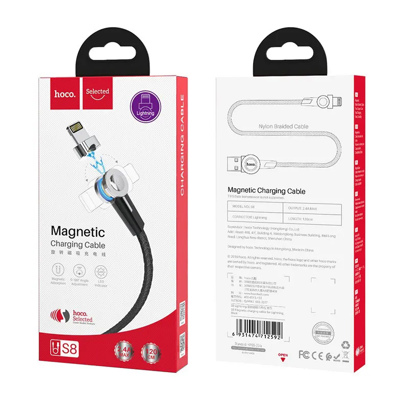 Hoco S8 Magnetic Charging Cable.webp