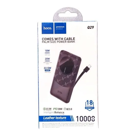 Hoco Q29 10000MAH Type C Cable,Comes Power Bank1.webp