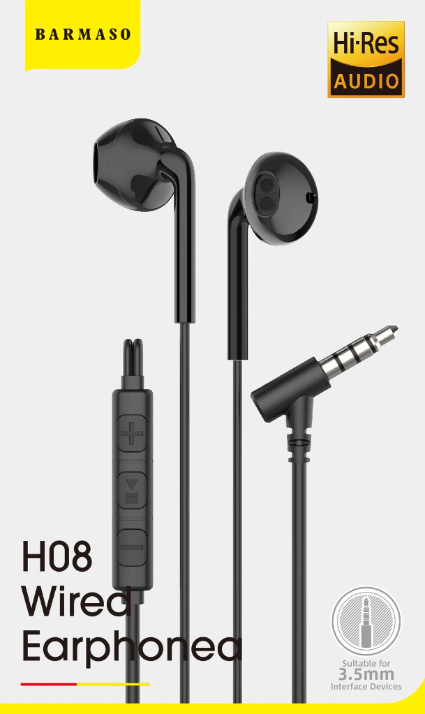 [h01] BARMASO - Wired Earphone (3.5mm) (H01)