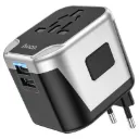 Hoco AC5 12W 2USB+1Socket Conversion Charger Head