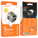 Borofone BA80A Cyberpunk Style PD20W+QC3.0 Dual Port Charger Head (Black)