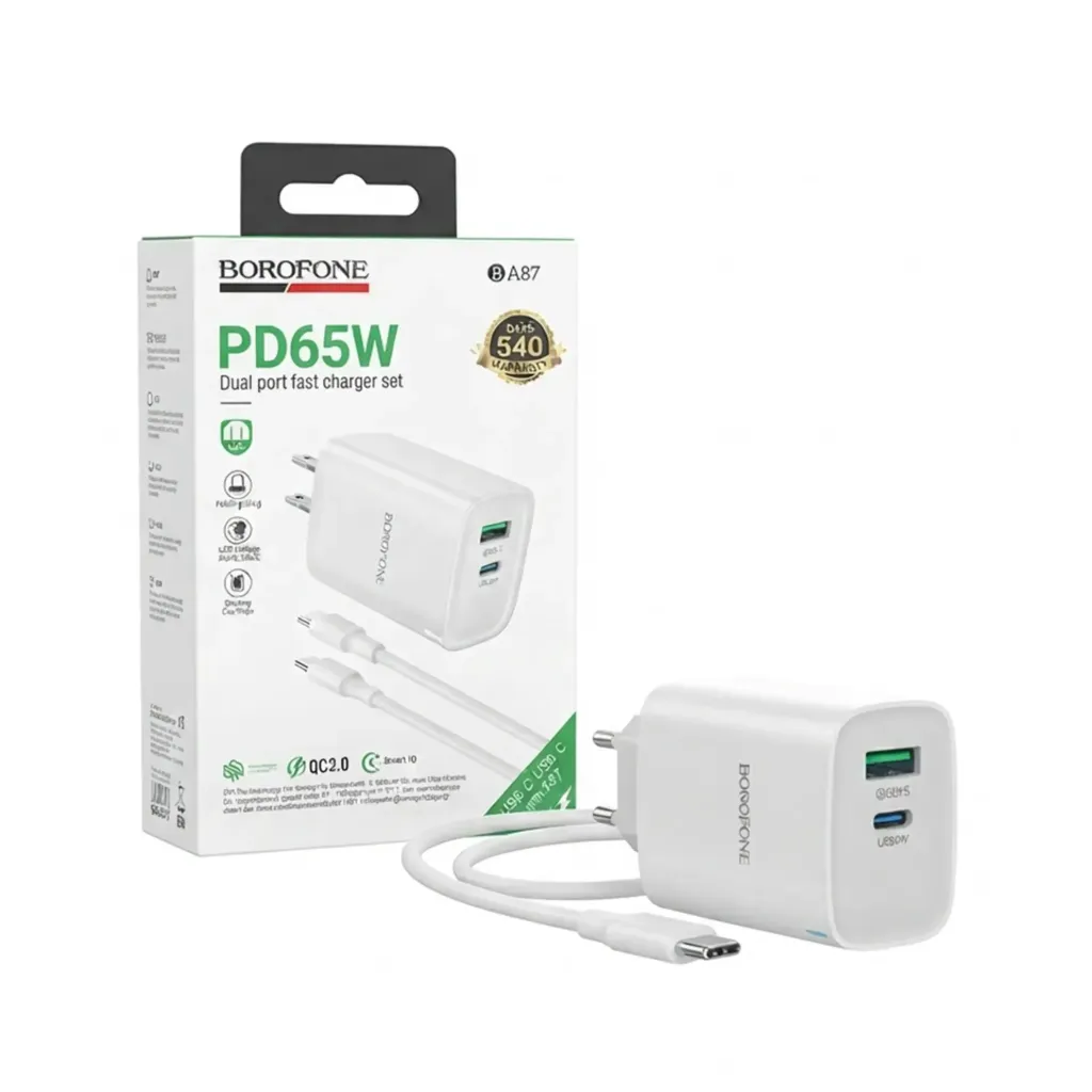 Borofone BA87 PD65W+QC3.0 Charger Head