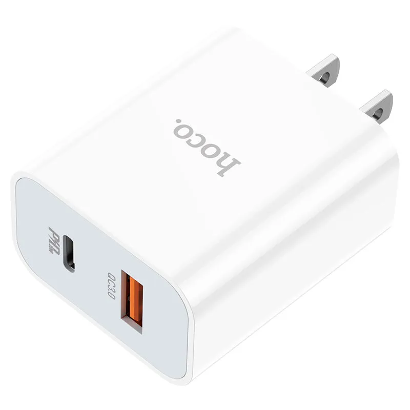 Hoco C97 Dual Singal Port Charger Head (White)
