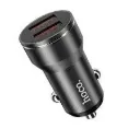 Hoco DZ11 Dual Port Car Charger Head (Black)