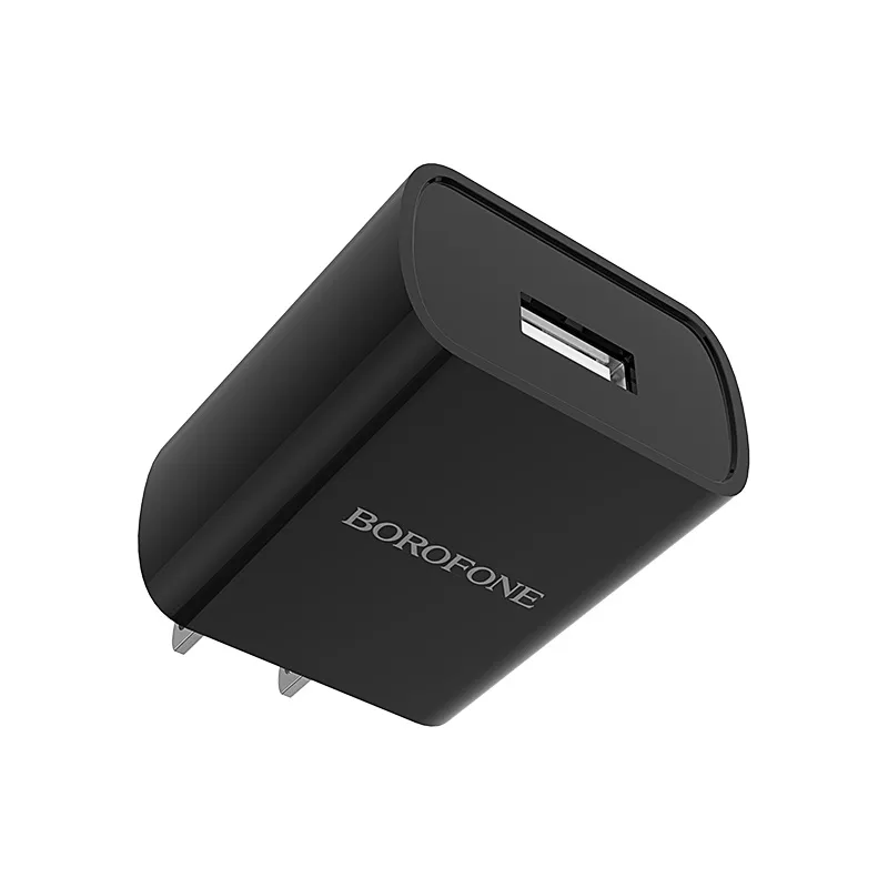 [BA20ABK] Borofone BA20 Sharp Single Port AND Charger Set (Black)