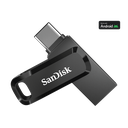 SanDisk Ultra® Dual Drive Go USB Type-C™ Flash Drive, SDDDC3 128GB, USB3.2 Gen 1 Type C / Type A, Swivel Design, Black, 5Y