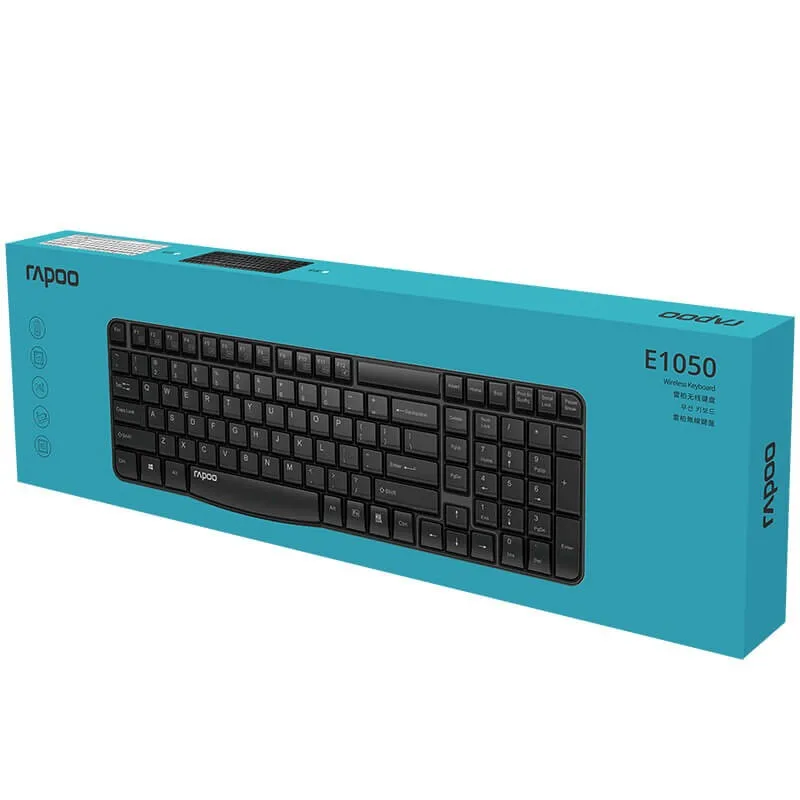 [E1050BK] ICB-RAPOO E1050 Wireless Keyboard Black