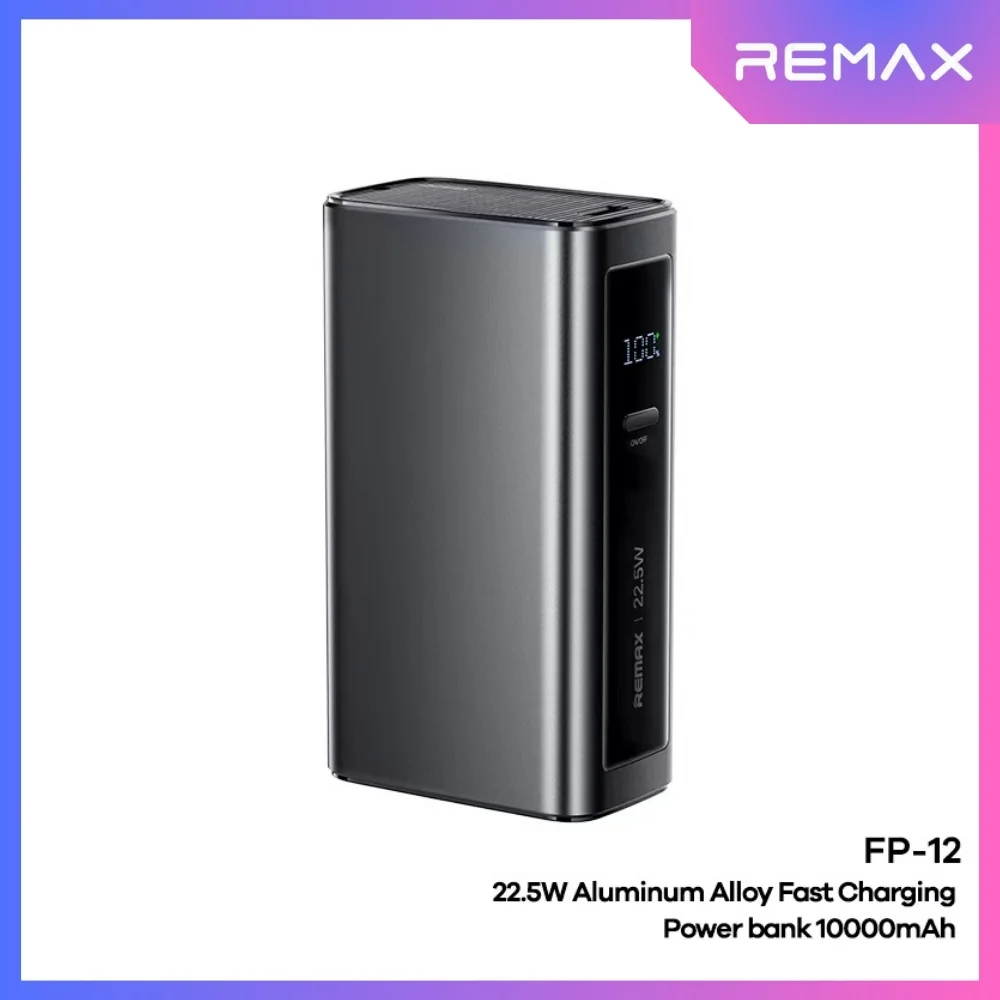 REMAX–FP-12 10000mAh 20W+22.5W Aluminum Power Bank
