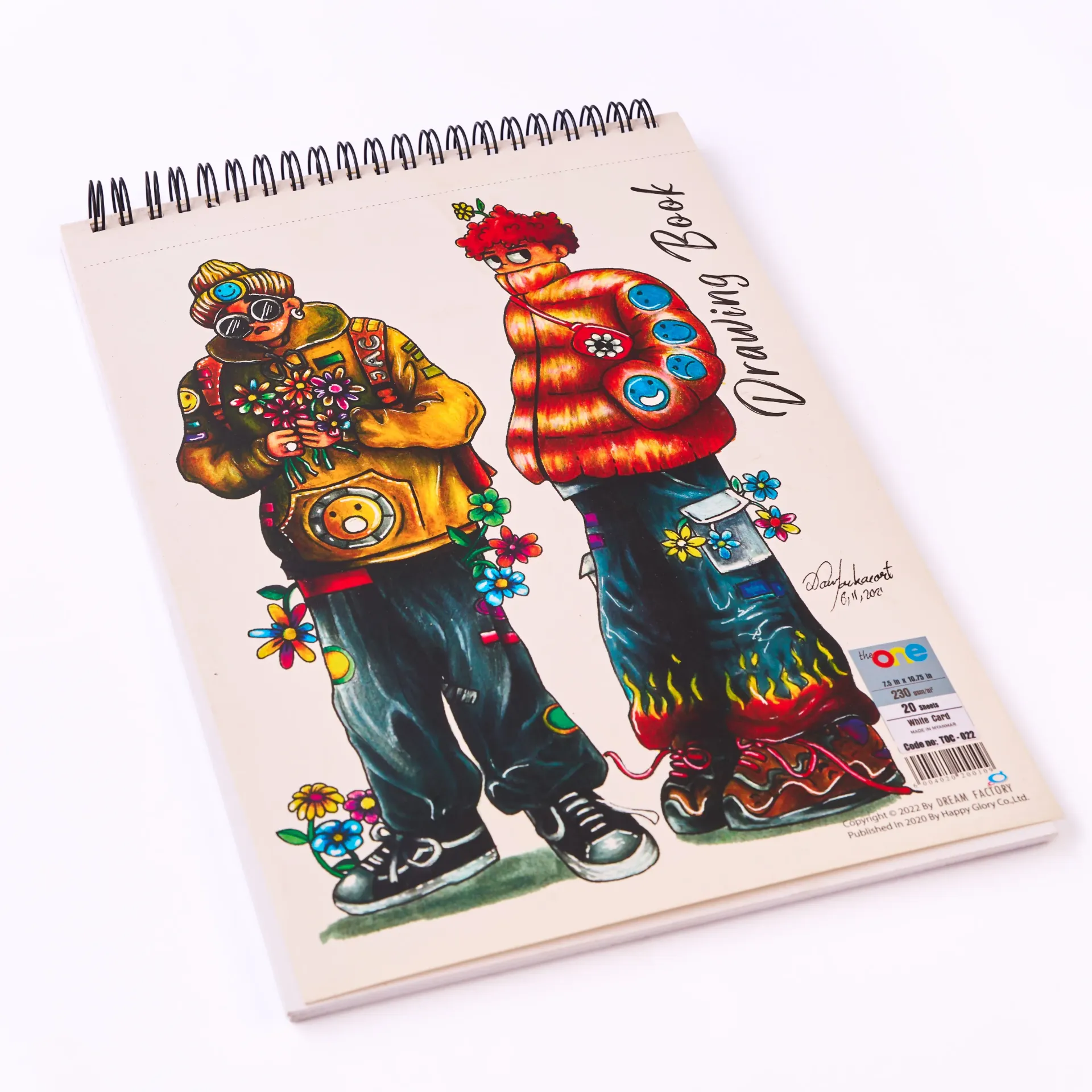 The One - TOC-022 White Card Drawing Book A4 230g 20 Sheets