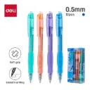 Deli - EG09 Arrix Retractable Gel Pen (EG09-BL Gel Pen) (1Ctn*12Pkt*12box*12Pcs)