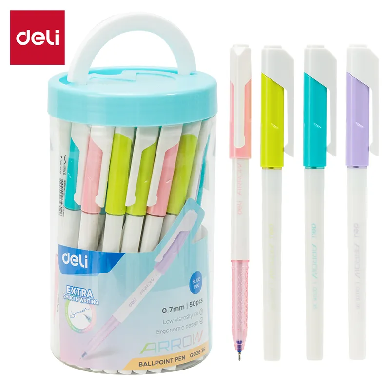 Deli-EQ02636 Ball Point Pen (02636 Ball Pen) (1CTN*12Box*50's)
