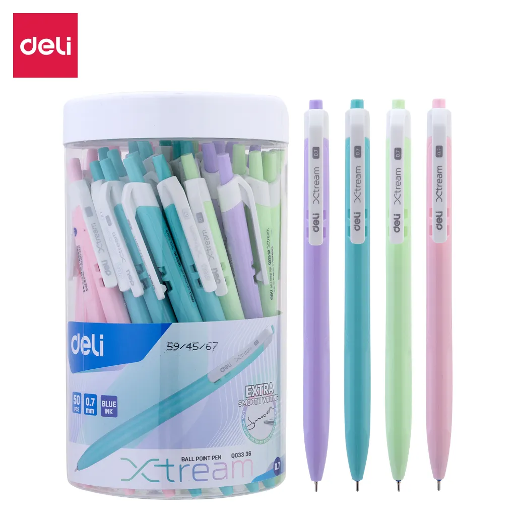 Deli - EQ03336 Ball Point Pen
(03336 Ball Pen) (1CTN*12Box*50's)