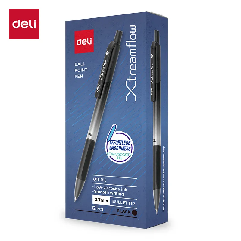 Deli - Xtream Pro (11 Ballpoint Pen) (1CTN*12C*12box*12's)-BK