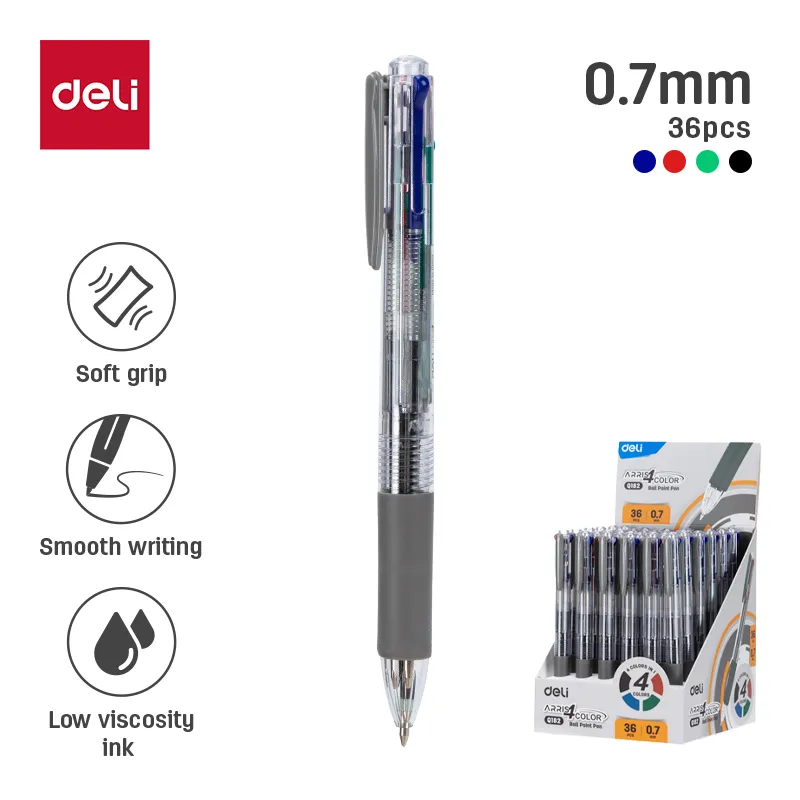 Deli - EQ182 Ball Point Pen (EQ182 Ball Point Pen)(1Ctn*4Box*8box*36Pcs)