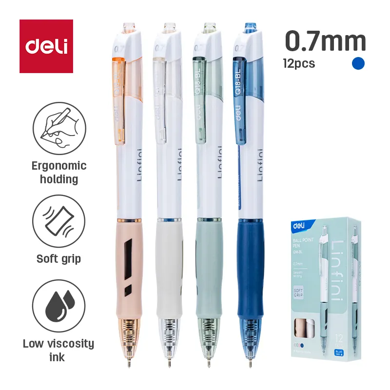 Deli - Xtream Black 20(20 Ball Point Pen) (1CTN*12Box*12box*12's)-BK