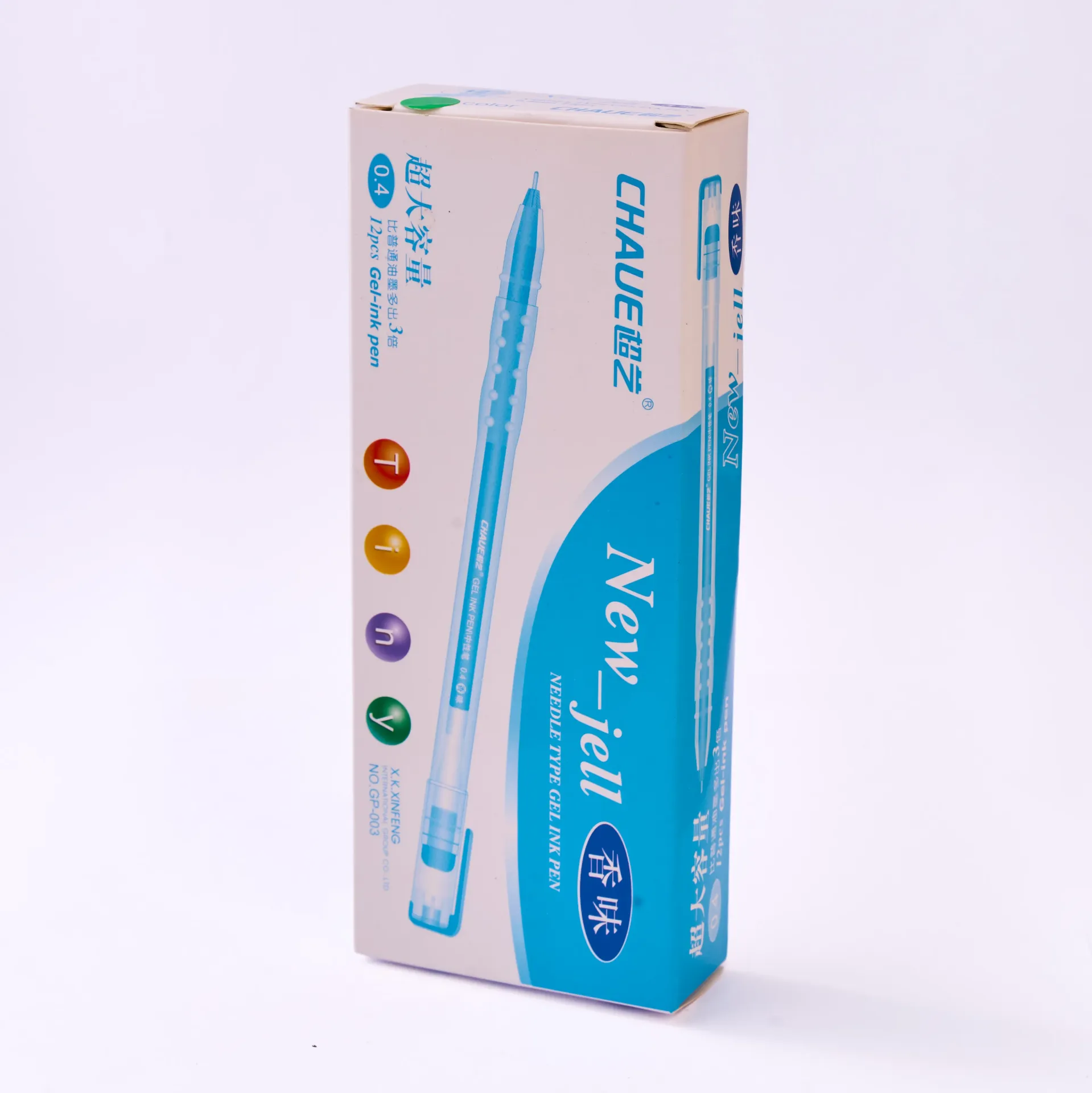 New Jell - ZMN100 Apple Ball Pen Blue (1Box x 12Pcs)