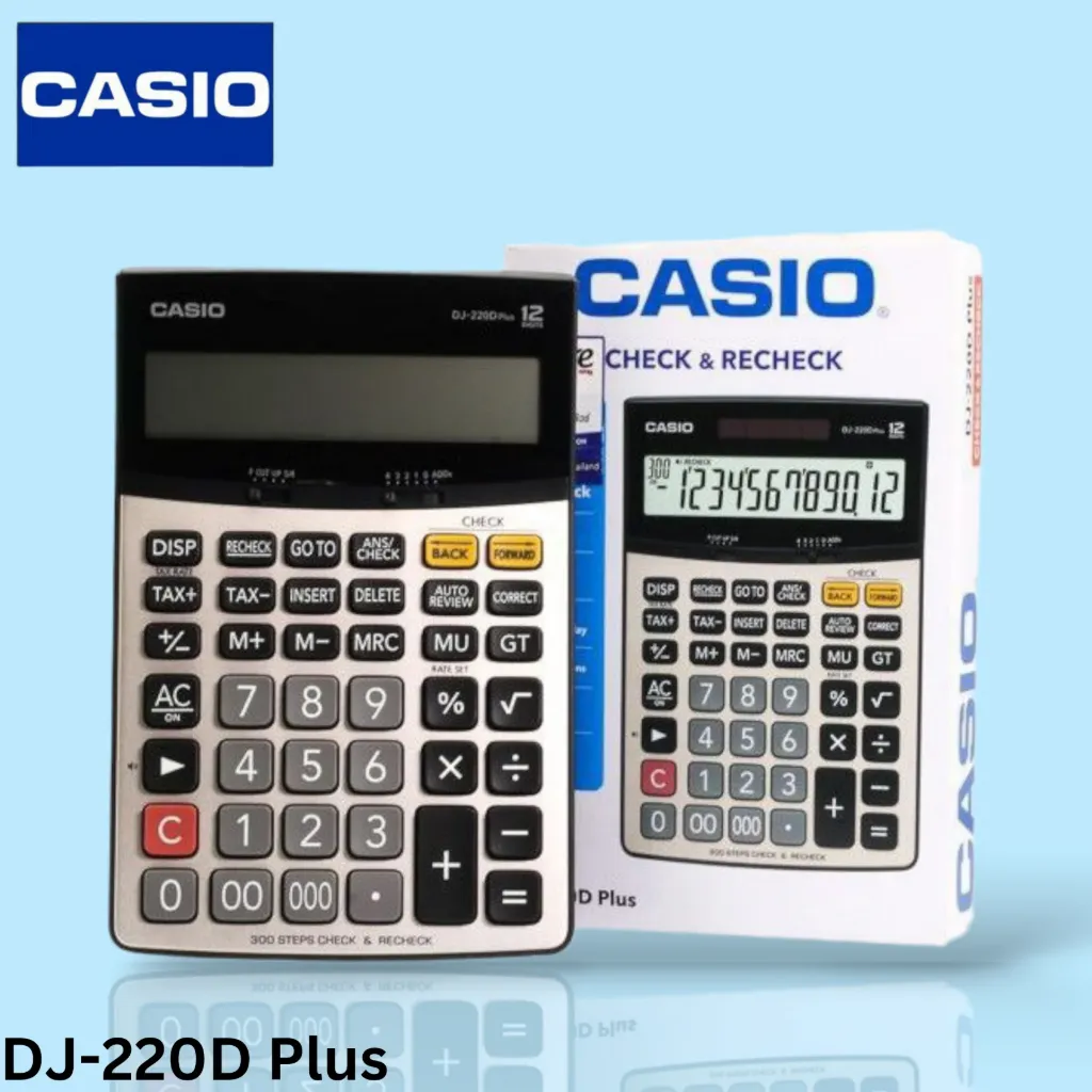 Casio DJ-220DPLUS-WA-DPW(PH)-12 Digits Electronic Calculator