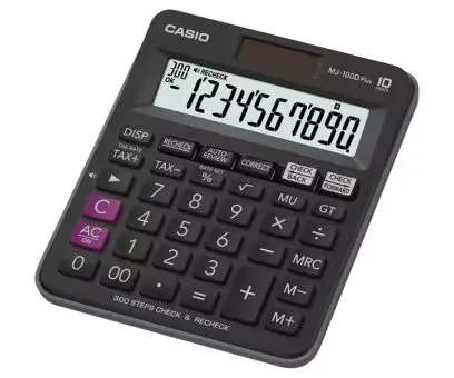 Casio MJ-100DPLUS WA-DPW(PH)-10 Digits Electronic Calculator