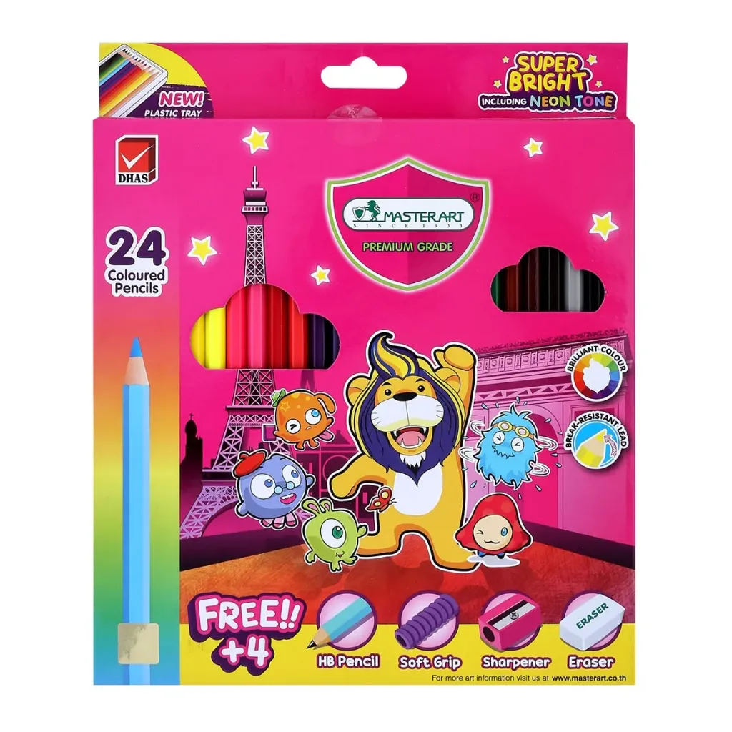 MASTER ART COLOURED PENCILS SUPER BRIGHT F24