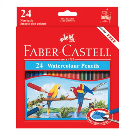 Faber Castell 24 Watercolour Pencils