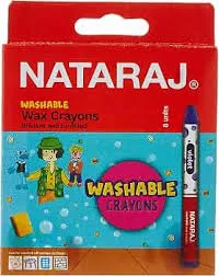 NATARAJ Jumbo Washable Wax Crayons 12's