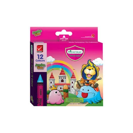 MASTER ART WAX CRAYONS JUMBO 12C
