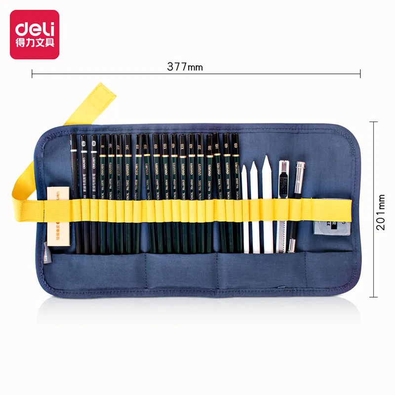 Deli - 58125 Sketching Pencil (Set) (1CTN*4Box*12C)