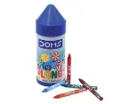 Mega Doms - 8739 Long Wax Crayons Colour (1box *12Shades)