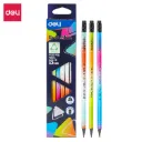Deli - 020 Wood Free Pencil HB Triangle (1CTN*40C*6Dz*12's)