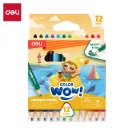 Deli - 09900 Mini Plastic Color Pencil (1CTN*10Box*48C*12's)