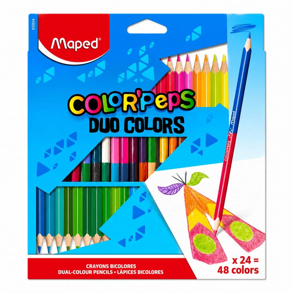 MAPED Colour Pencil Duo Colours 24-48 Colours