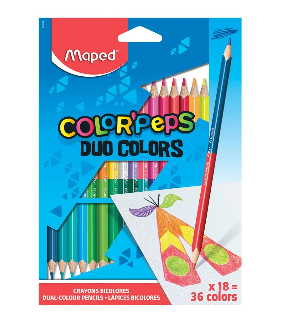 MAPED Colour Pencil Duo Colours 18-36 Colours