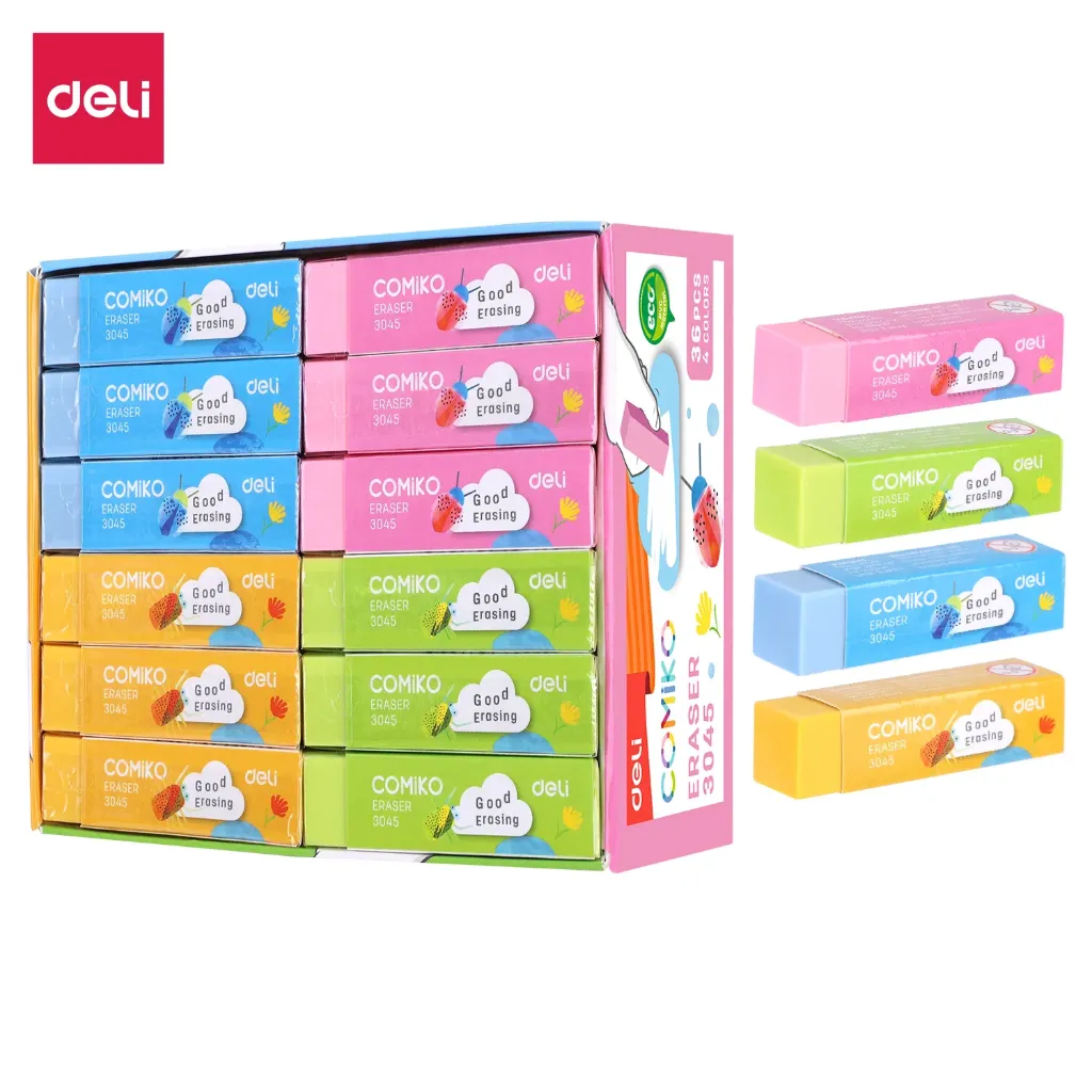 Deli - E3045 Plastic Eraser (1CTN*24Box*36's)