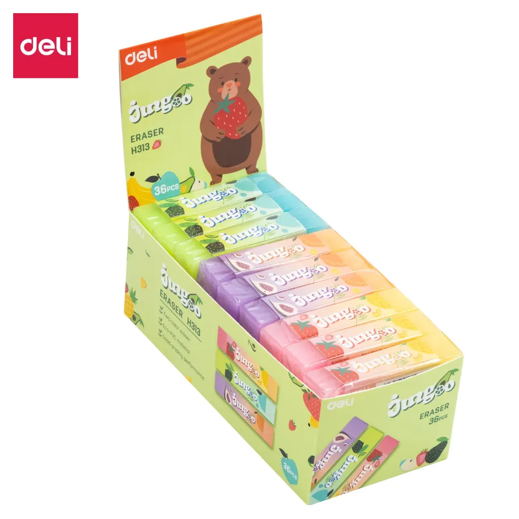 Deli - 313 Jungoo Eraser (1CTN*30Box*36's)