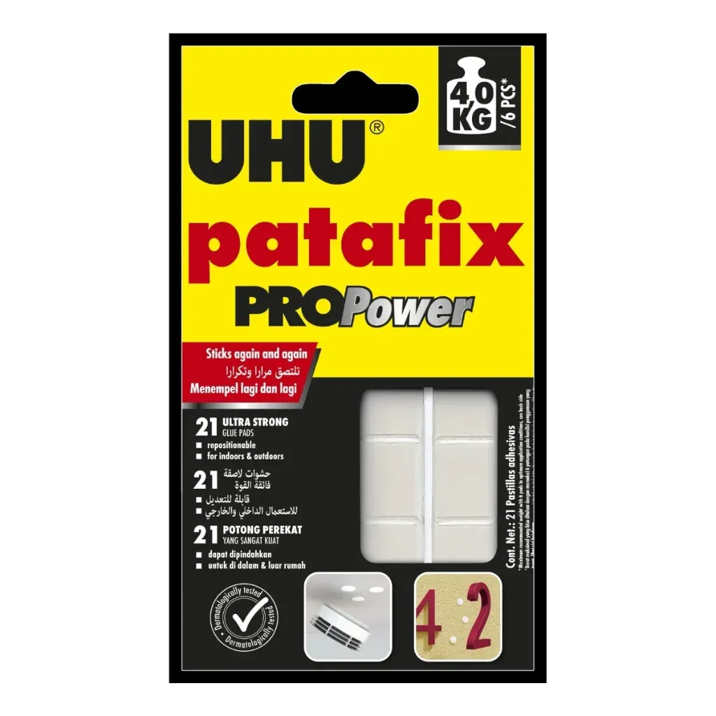 UHU Patafix Glue Pads Pro Power 3pcs