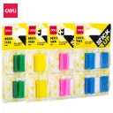 Deli - 10001 Index Tabs (45*25mm) Asst (1CTN*12Box*24's)