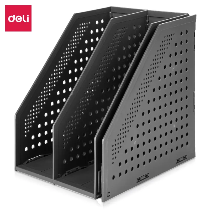 Deli - 78995 Magazine Container (1CTN*18's) DARK GREY