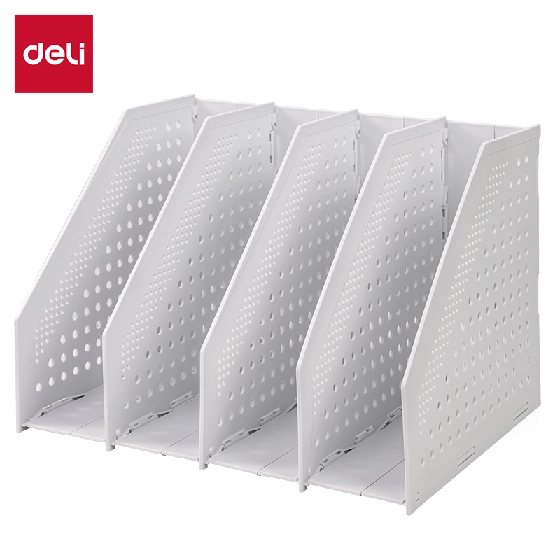 Deli - 78996-LGY Magazine Container (1CTN*12's) LIGHT GREY