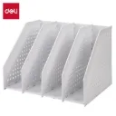 Deli - 78996-LGY Magazine Container (1CTN*12's) LIGHT GREY