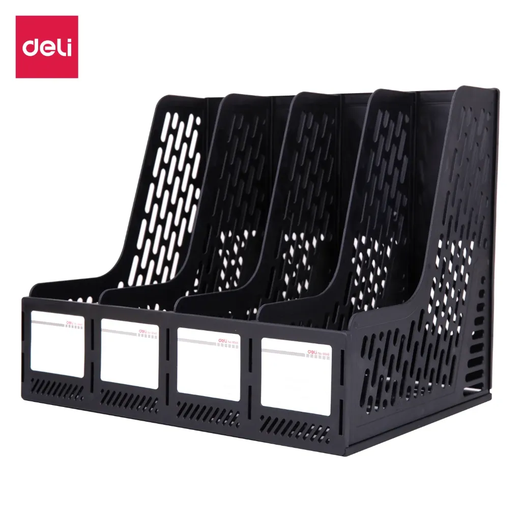 Deli - E9846 Magazine Container (1CTN*3Box*12's)-BK
