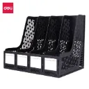 Deli - E9846 Magazine Container (1CTN*3Box*12's)-BK