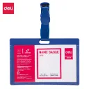 Deli - E5742 Name Badge ID Pass (PP) (1CTN*40Box*5Pkt*10's)