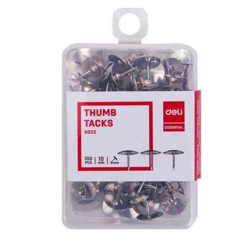 Deli - 0022 Thumb Tack (1CTN*40Box*10's)