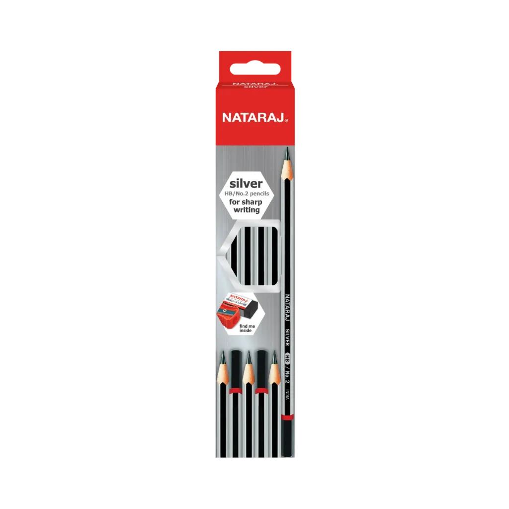 Nataraj Silver Pencil HB (sharpened)