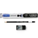 Mega Doms - 8492 Karbon Rt Eraser Super Dark Pencils (1Box *10Pcs)