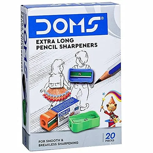 Mega Doms 3426 Extra Long Pencil Sharpener (1box *20Pcs)