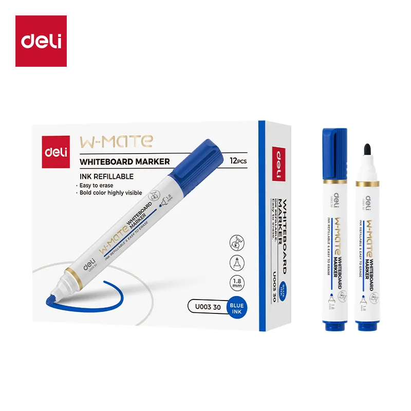 Deli - 00330 Refillable Dry Erase (1CTN*8Pkt*12box*10's)