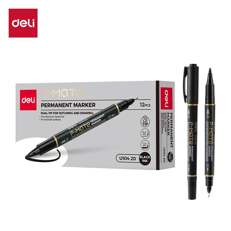 Deli - 10420 Permanent Marker (1CTN*12Pkt*12box*12's)